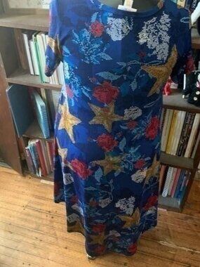 stars & roses blue